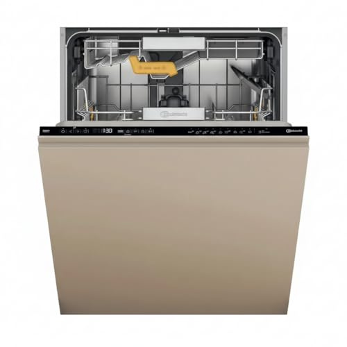Bauknecht - BKO IBM Vollintegrierter Geschirrspüler - 15 Maßgedecke - PowerClean Pro, NaturalDry, MaxiSpace Innenraum - Edelstahl-Innenraum - Energieeffizienzklasse B - 82 x 59,8 x 55,5 cm (HxBxT)