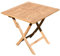 ALEOS. ECHT Teak Klapptisch Holztisch Gartentisch Garten Tisch 80x80 cm Aves Holz Teaktisch