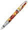 Xezo Urbanite Medium Point Fountain Pen. Retro Red, Yellow, Orange, and Cream Colors with Chrome Plating. Limited Edition and Serialized. No Two Alike