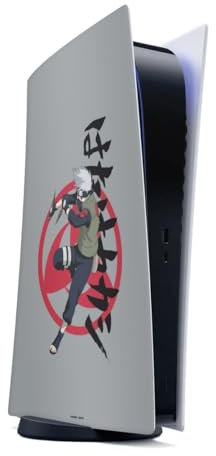 DeinDesign Autocollant Compatible avec Sony Playstation 5 Digital Edition Sticker Film Autocollant Naruto Shippuden Kakashi Produit sous Licence Officielle