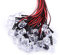 Hilitand 50 Stück vorverdrahtete DC 9-12V 3 5 10 mm wasserdichte LED-Dioden Weiß Rot Blau Grün Licht LED-Leuchtdioden(3mm blau)