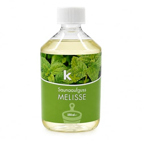 KK Sauna Aufguss Konzentrate PREMIUM | 500 ml Flasche | Made in Germany | Wellness für Zuhause | Melisse