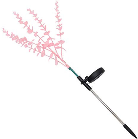 SOLUSTRE Gartenbeleuchtung Solarleuchten Gartenleuchte LED Zweig Künstlich Rosa Gartenleuchte für Hof Rasen Terrasse Garten Party Dekoration Solarbetriebene Leuchten
