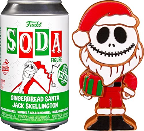 Funko Gingerbread Santa Jack Skellington Vinyl Soda - 10,000 Pieces - The Nightmare Before Christmas - Disney - Chance Of Chase