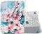 MoKo Custodia Protettiva per iPad (A16) 11a Generazione 11 Pollici 2025/10a Gen 10,9 2022, iPad Cover in TPU e Pelle PU, Chiusura Magnetica, Sostegno, Auto Riattivazione/Standby,Fiori del Pesco