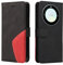Wuhaizher Honor Magic 5 Lite Case Geometric, Shockproof Wallet Case PU Leather with Card Slots Folding Stand Magnetic Scratchproof Protect Flip Cover for Honor Magic 5 Lite Phone Cases, Black