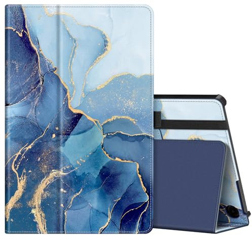 Fintie Hülle für Amazon Fire Max 11 Tablet (2023-13. Generation) Folio Stand Schutzhülle mit Auto Schlaf/Wach, Ozean Marmor