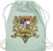 Turnbeutel Rucksack - Kompatibel mit Oktoberfest Tasche - Bayern Wappen Bayernland Freistaat Bayern - Unisize - Pastell Grün - trachtentaschen volksfest taschen oktoberfest-tasche bayrisches