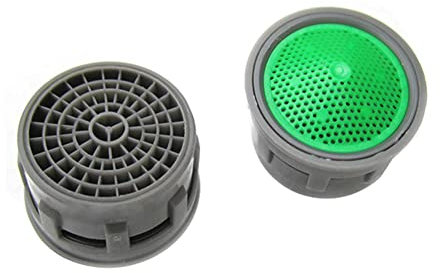 Huayeex 1/2/4 Pack Faucet Aerators - Water Saving Faucet Aerator | Tap Filter for Kitchen Faucet for Kitchen and Bathroom Faucets Save Water and Stop Splashing, Male Water end Diffuser Nozzle