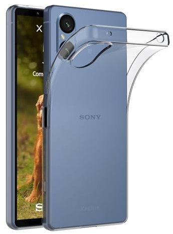 AICEK Kompatibel mit Sony Xperia 5 V Hülle, Transparent Silikon Handyhülle für Sony Xperia 5 V Hülle TPU Schutzhülle Bumper Crystal Clear Case