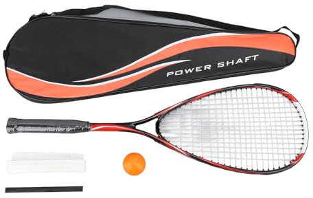 Sportlicher Squashschläger für Anfänger, Leichter Carbon-Squashschläger für die GymSchool (Rosa)