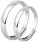 Trauring/Ehering/Partnerring - Silber 925/- Silber Ring - hochwertiger Silberring - Damen und Herren Variante, trendiger Ring zum Valentinstag Ein Paar, verstellbare Öffnung