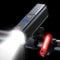Rechargeable Bike Lights Front and Back - High Lumens Super Bright Bicycle Headlight & Tail Light Set for Night Riding, Mountain/Road Bike Safety Lights, Waterproof