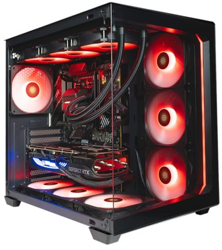 PJ DIGITAL STORE TITANO V2 - Pc gaming Ryzen 7 9800X3D, Rtx 5070 Ti 16Gb, Ram 32Gb DDr5 6000 Mhz, Ssd NVMe 1000Gb, Dissipatore a liquido 360mm, Windows 11 Pro, Pc desktop gaming, fino a 5,20 ghz