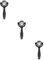 BESTYASH 3 Pièces massage du visage au rouleau pour les yeux balle cuir chevelu Ride levage le muscle peau outil de grattage facial guasha masseur facial Seulement Black