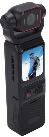 SENECESLI 4K-Handvideokamera HD, 180° Drehbarer Kopf, WiFi, 6-Achsen-Gyro-Stabilisierung, Weitwinkel-Handkamera mit APP für Reisen, Sport, Video, Bloggen, Camping