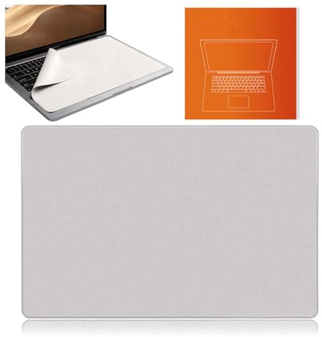 Microfiber Keyboard Protection Liner, 13 Inch, MacBook Pro Air Dell XPS | Microfiber Screen Protection Liner, 290x195mm Dual-Purpose Cloth, Laser Trimmed Edges, 13-14 Inch MacBook Surface