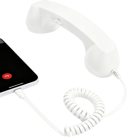 Retro Telefonlur Type-C Retro Klassiska Tillbehör Med Mikrofon