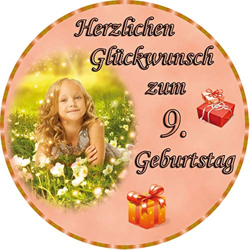 Tortenaufleger Fototorte Tortenbild zum Geburtstag Rund 14 cm G4 (Zuckerpapier)