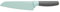 BergHOFF Leo-Coltello Santoku Antiaderente Rivestito in Ceramica con Manico Morbido, 17 cm, Acciaio Inossidabile, Verde, 6.5 x 31.5 x 2 cm