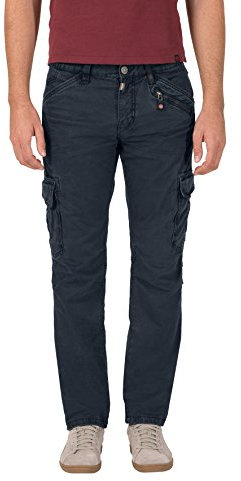 Timezone Herren Regular Ben Cargo Hose, Blau (Dark Night Blue 3115), 30W / 34L EU