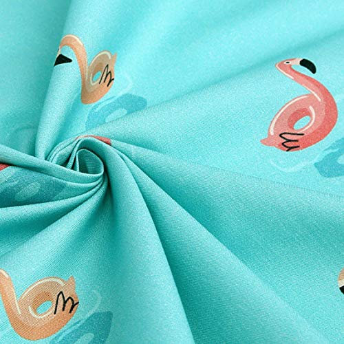 The Yard Tissu en coton Motif flamant rose 110 cm de large