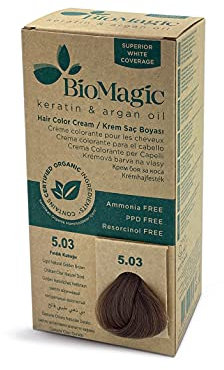 BIOMAGIC HAIR COLOR - 5/03 LIGHT NATURAL GOLDEN BROWN