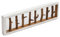 DESIGN DELIGHTS RUSTIKALE WANDGARDEROBE TREIBHOLZ UNIKAT | 80x22x12 cm (BxHxT), Recyclingholz, Shabby Chic | Kleiderhaken aus Ästen | Farbe: 05 weiß-natur