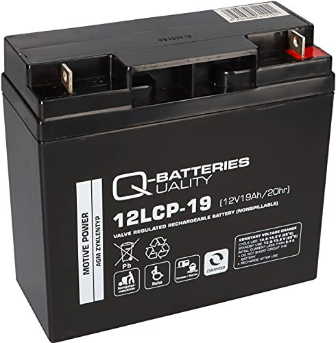 12V 19Ah kompatibler Akku FIAMM ECOFORCE F19-12B Ersatz Batterie wiederaufladbar