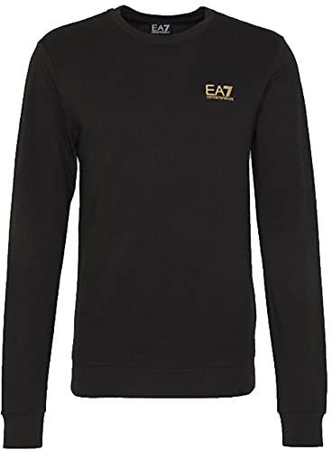Emporio Armani EA7 Long Sleeve T-Shirt Black/Gold XL