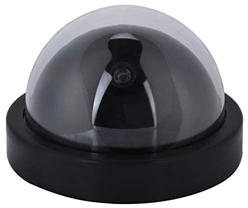 Topiky Dummy Überwachungskamera, Indoor/Outdoor Wasserdicht Staubdicht Gefälschte Dome Überwachungskamera Simulierte Lockvogelkamera, mit Blinklicht LED