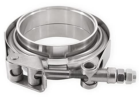 Mishimoto MMCLAMP-VS-35 Stainless Steel V-Band Clamp w/Flanges, 3.5 (88.9mm)