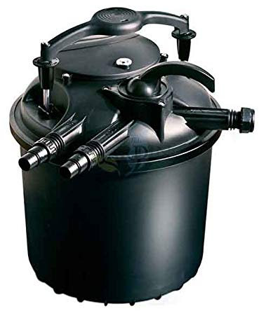 Suinga Filtro semi-automatico GREEN RESET 40L con lampada UV 20W Filtro per laghetto 16.000 litri max nero