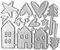 tailor13me Stanzschablonen Herz Stern Haus Stanzbögen für Scrapbooking Stanzformen, Metall Sterben Prägeschablone zur Scrapbooking Silver