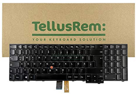 TellusRem ersatztastatur Deutsche Nicht Hintergrundbeleuchtung für Lenovo Thinkpad E531 T540 T540P T550 L540 W540 W550S W550 W541