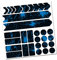 AlphaShield Fahrrad Rahmenschutz Kettenstreben Schutz Folie Aufkleber Rahmen Schutz Carbon MTB BMX Lackschutz Folie R159 R161 (06 Racing Neon Blau)