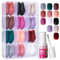 Matte Press on Nails Short, FANDAMEI 12 Packs 288PCS Acrylic Short Fake Nails Full Cover Small, Matte Glue on Nails for Small Hands