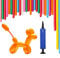 Modelling Balloon Kit, Long Twist Balloons for Creative Fun, Includes Pump, Create Animals, Hats, Swords. Perfect for Kids Birthday Parties, Weddings, Clown Decoration Assorted Colours 30pcs