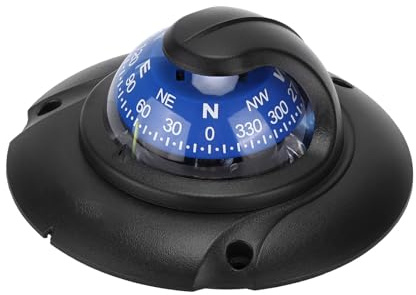 Focket Marine-Kompass für Boote, 12-V-LED-Licht Magnetischer Kompass Unterputzkompass Bootskompass Marine-Armaturenbrett Marine-Navigationskompass für die Marine Fahrzeuge Reisen Wandern