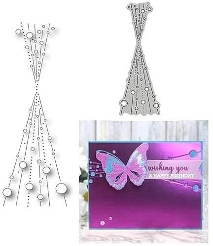TingZVen Bubble Spotty Line Metal Die Cuts, Art Deco Crafting Tool, Die Cut, Cutting Dies