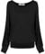 Van Der Rich ® - Basic Tops Bluse mit Langen Ärmeln - Damen (ML-Schwarz, M)