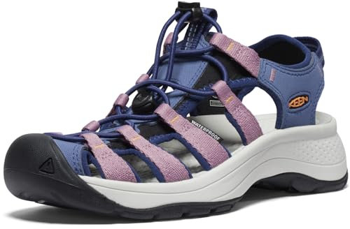 KEEN Damen Astoria West Sandalen, Nostalgia Rose/Tangerine, 39.5 EU