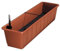 Erhard-Trading Blumenkasten Aqua Green Plus Balkonkasten mit Wasserspeicher (Größe 3 (100 cm), Terracotta)
