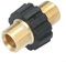 Adaptateur, connecteur de tuyau haute pression M22 pour nettoyeurs haute pression pour Karcher et Kranzle (avec manchon en plastique)