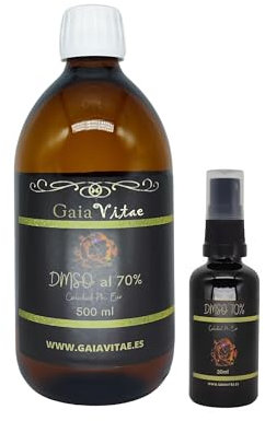 Gaiavitae® DMSO 70 % - Dimethylsulfoxid Glasflasche, 500 ml, 100 % natürlich, hergestellt mit höchster Reinheit