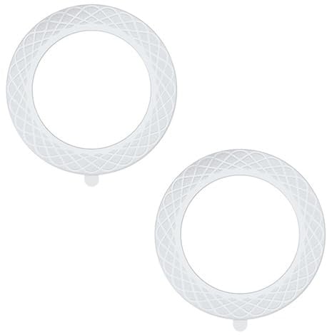 Universal Magnetic Ring, Magnetic Adapter Ring,Magnet Sticker Compatible with Mag-Safe Accessories & Wireless Charging for iPhone 15/14/13/12 Series, Galaxy S23/S22 Ultra and Phone Case,White -2pcs