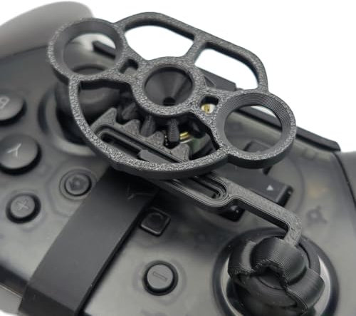 Zhixteu Racing Wheels für Nintendo Switch Pro, 3D Druck Mini Lenkrad Spiel Controller Hilfslenkrad Ersatz Zubehör
