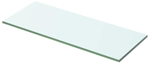 Homgoday Muebles estantes de cristal transparente, 1 unidad 50 x 15 cm, estante de pared, estantería de pared, mueble de pared para colgar en la entrada, salón, dormitorio, baño