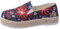 biJerou Sneakers estive da donna in tela a righe comode scarpe casual scarpe da donna con fiocco, Blu, 35 EU