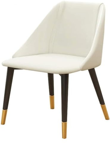 BytheM Sillas de Cocina Simplicity Sillas de Comedor de Cuero sintético a Prueba de Agua con Patas de Metal, respaldos, sillas de Comedor, Sala de Estar, sillas de Cocina (Color: Verde Claro